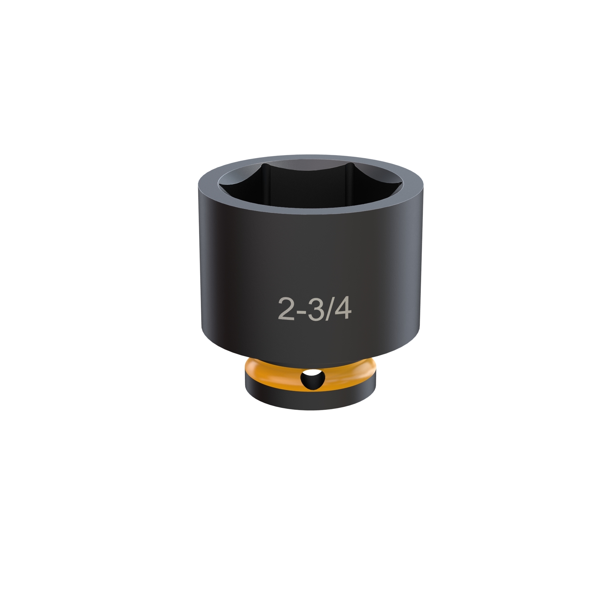 Klutch 1in.-Drive 6-Point Chrome Molybdenum Jumbo Socket, 2-3/4in. SAE